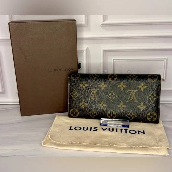 Louis Vuitton Monogram Sarah Wallet – Full Size Flap | Full Set | Vintage Icon - Picture 2 of 8